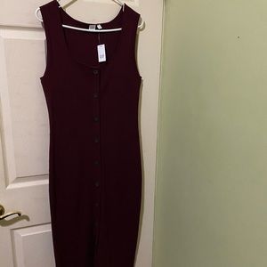 Burgundy Knit Bodycon Dress by Gap